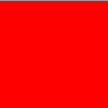 Application creates a red square with a width and height of 100