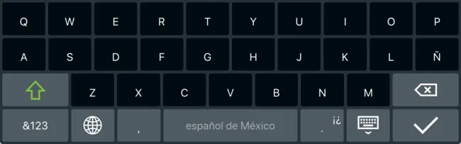 Screenshot of the Spanish (Mexican) Layout