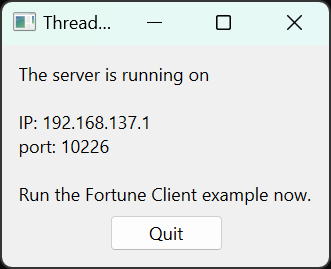 This application creates a server that can a separate thread for each client